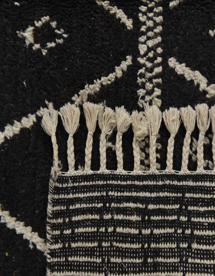 Detail image of 5' 3 x 8' 3  Hand Knotted Moroccan Wool Rug