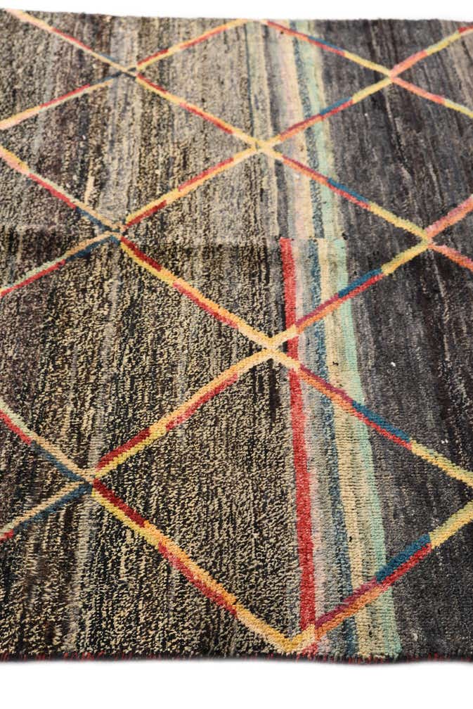 5' 6 x 8' 3 Hand Knotted Moroccan Wool Rug
