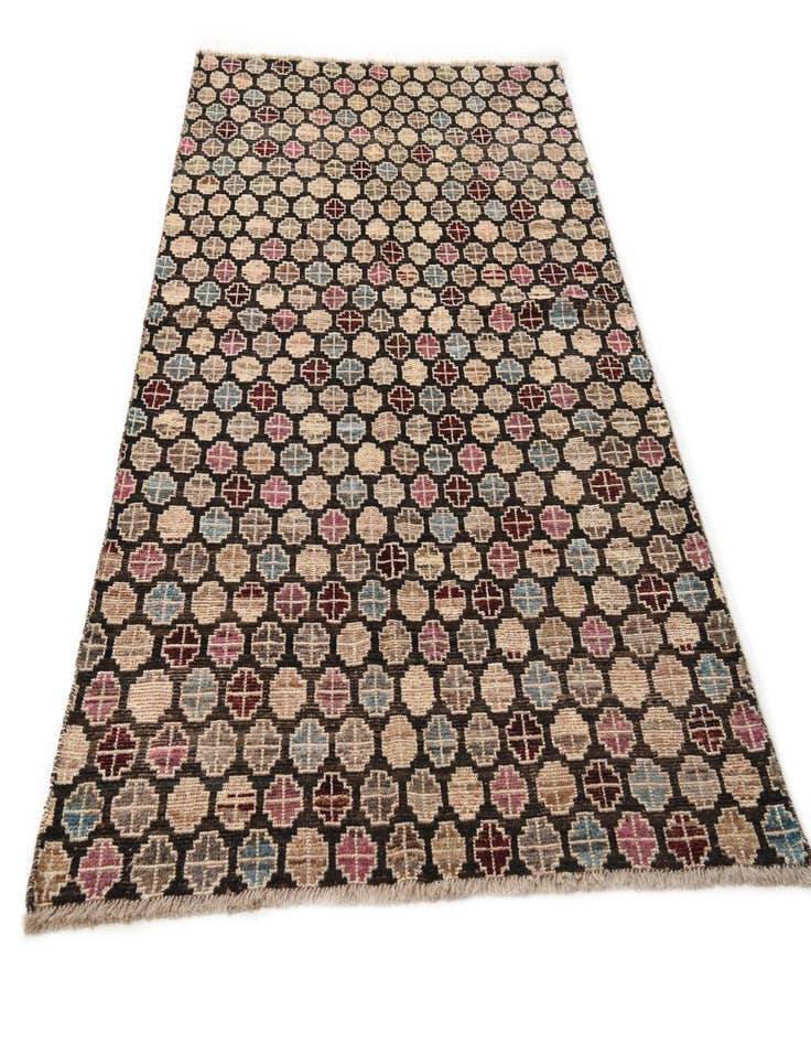 Detail image of 5' x 8'  Hand Knotted Moroccan Wool Rug