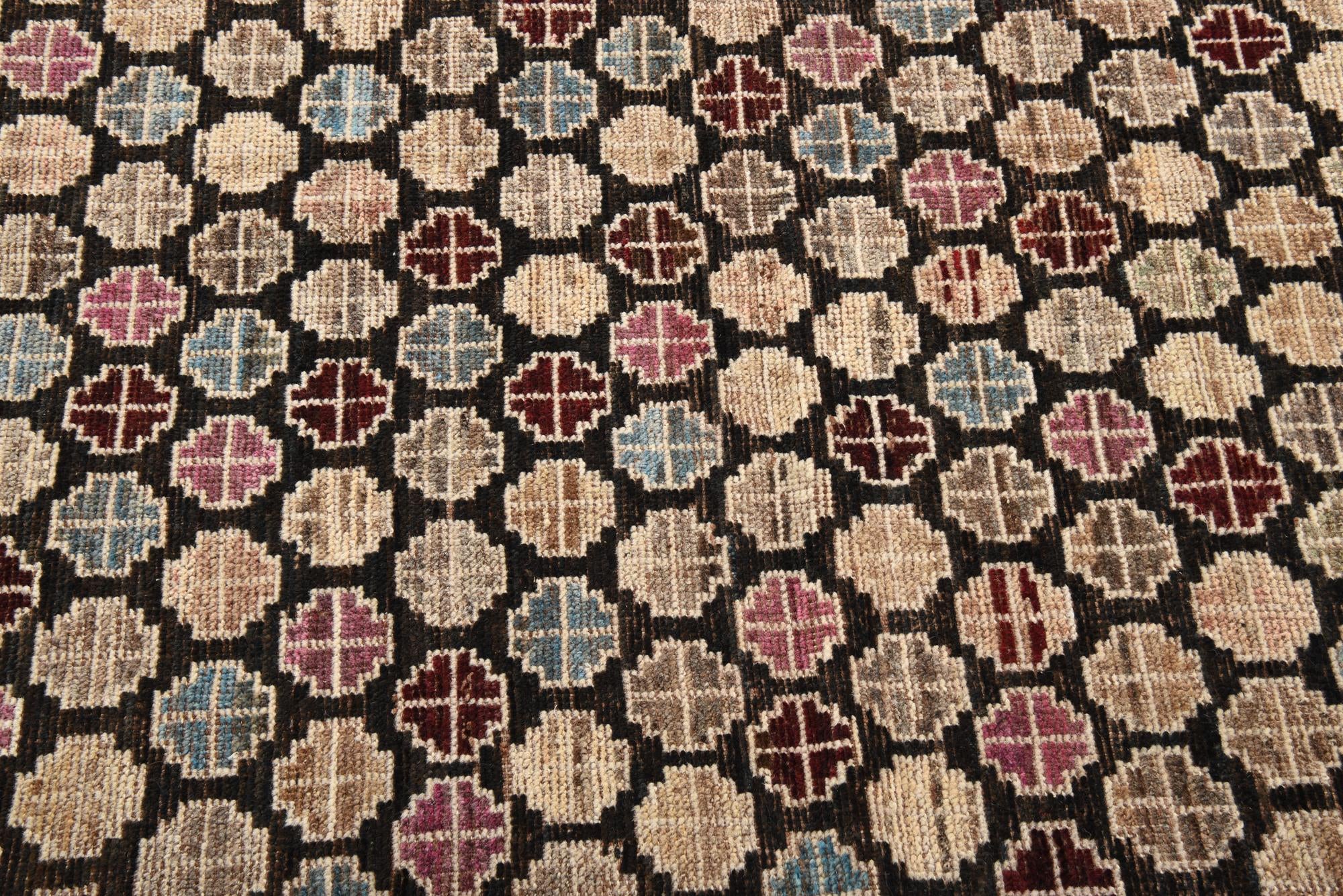 5' x 8' Hand Knotted Moroccan Wool Rug