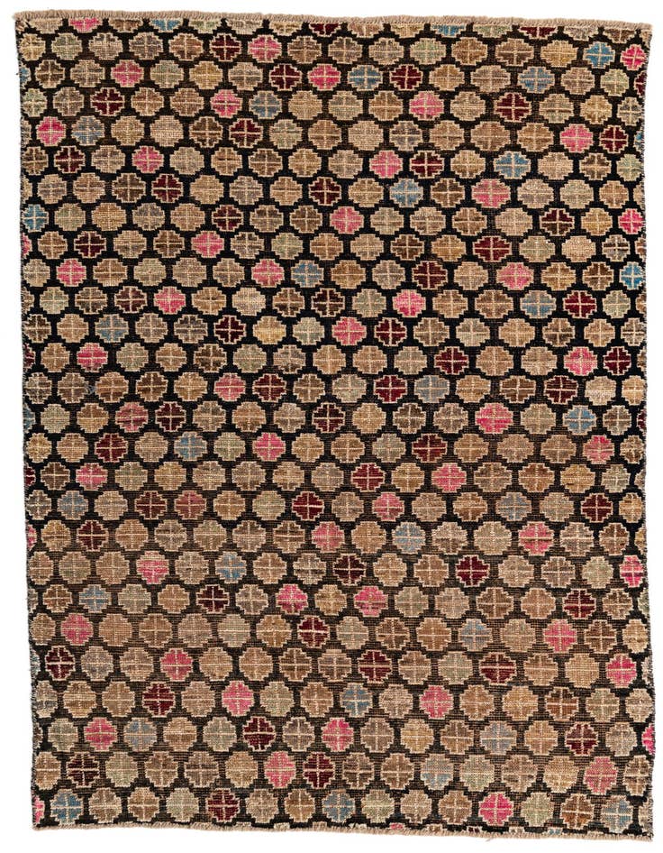 Detail image of 5' x 8' 2 Hand Knotted Moroccan Wool Rug