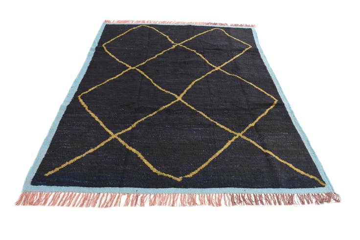 Detail image of 7' 8 x 10' 3 Hand Knotted Moroccan Wool Rug