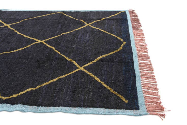 Detail image of 7' 8 x 10' 3 Hand Knotted Moroccan Wool Rug