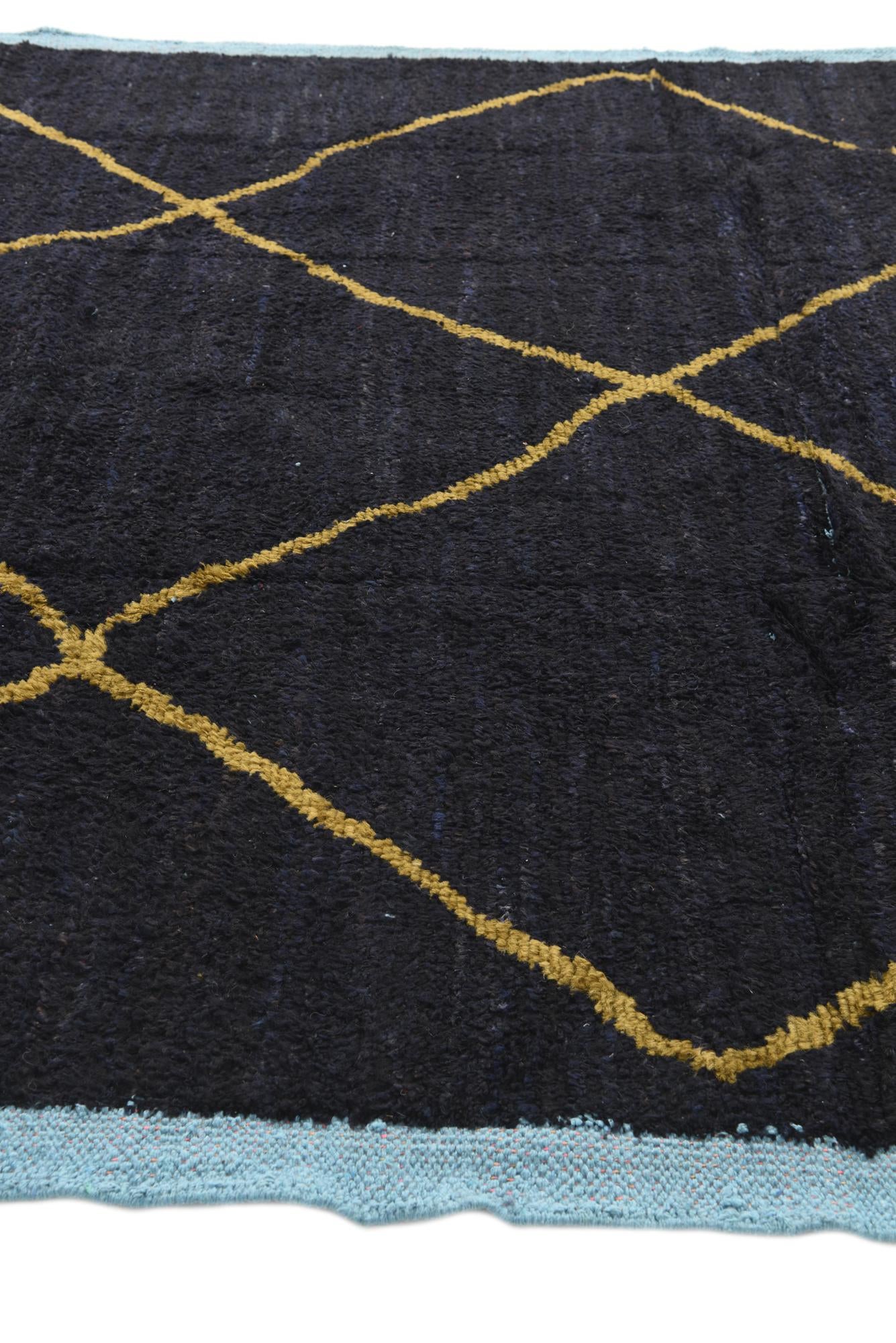 7' 8 x 10' 3 Hand Knotted Moroccan Wool Rug