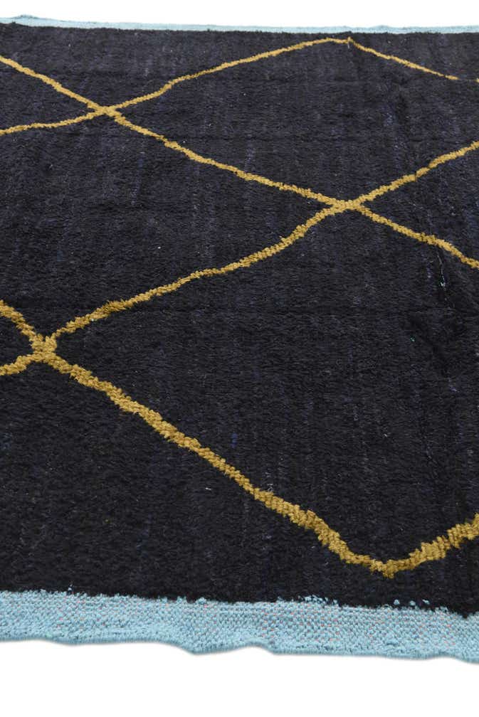 7' 8 x 10' 3 Hand Knotted Moroccan Wool Rug