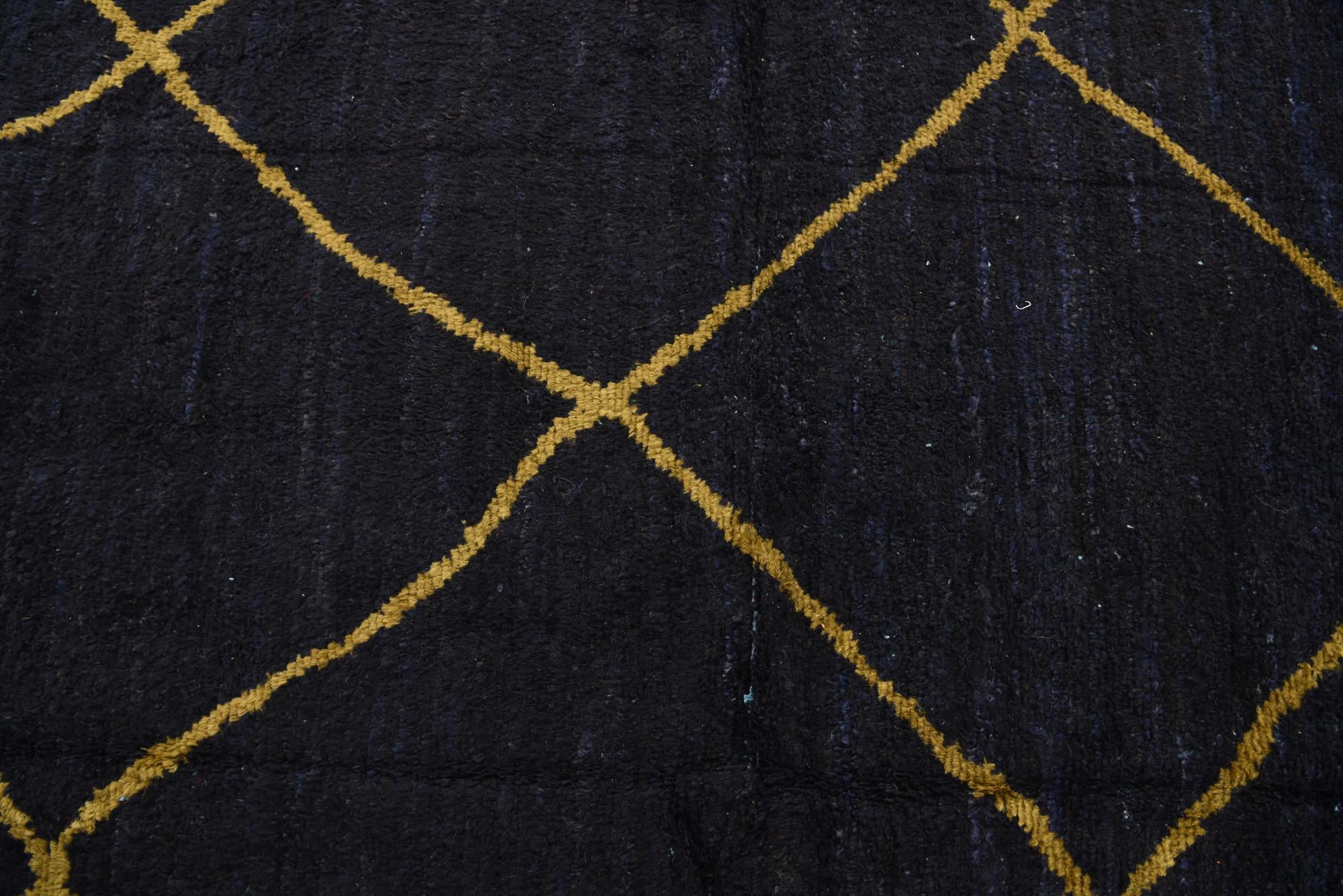 7' 8 x 10' 3 Hand Knotted Moroccan Wool Rug