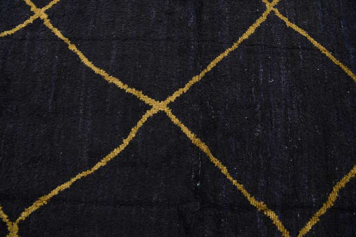 7' 8 x 10' 3 Hand Knotted Moroccan Wool Rug