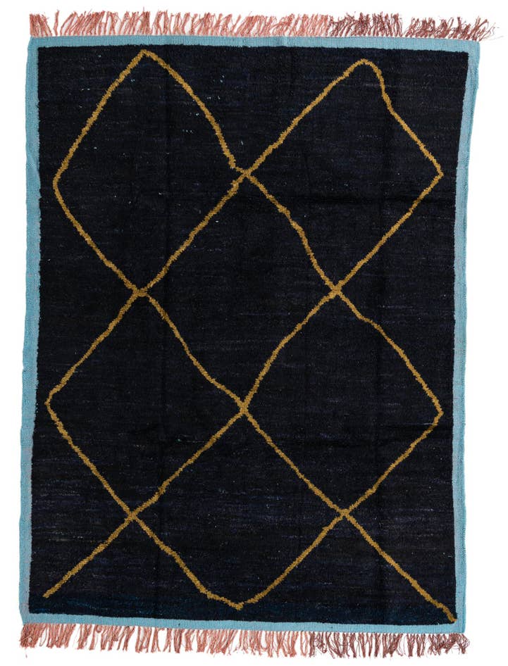 Detail image of 7' 8 x 10' 3 Hand Knotted Moroccan Wool Rug