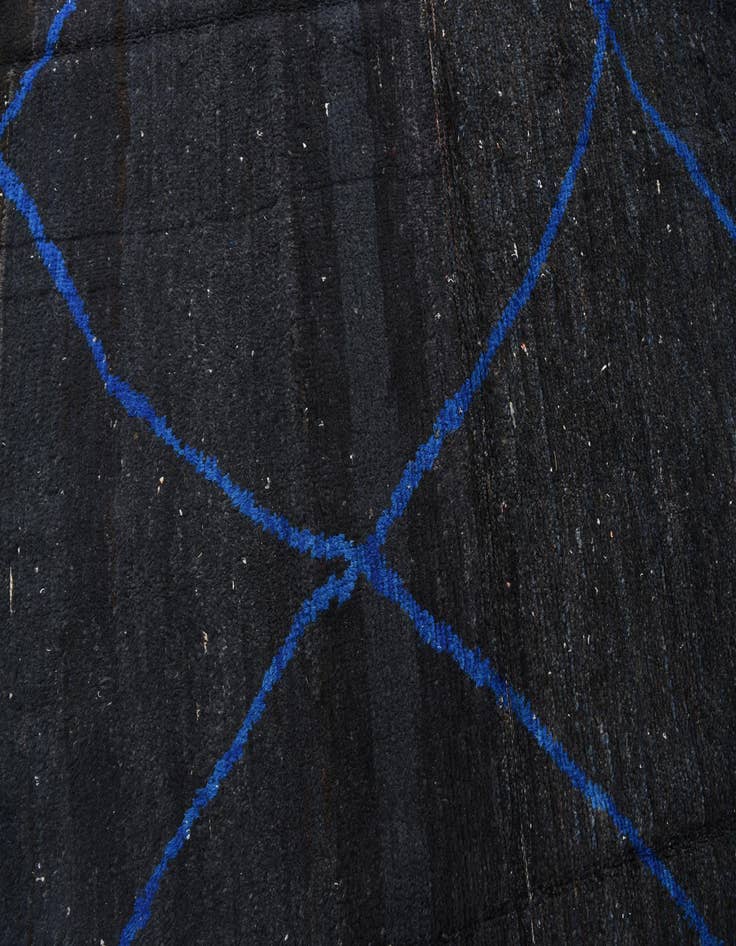 Detail image of 8' 8 x 11' 6  Hand Knotted Moroccan Wool Rug