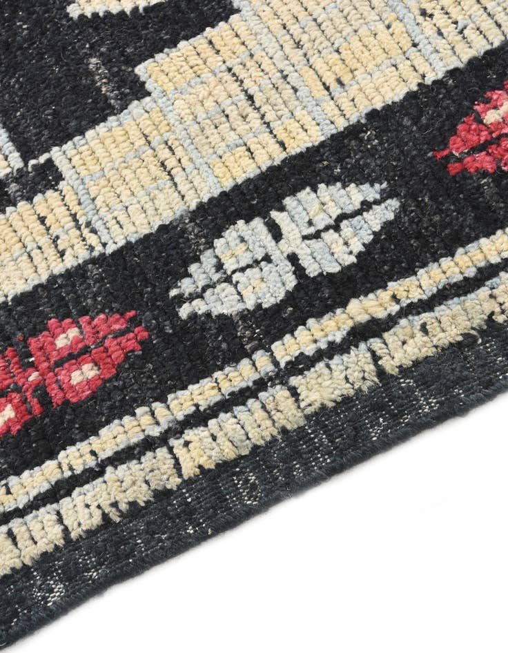 Detail image of 6' 9 x 9' 6  Hand Knotted Moroccan Wool Rug