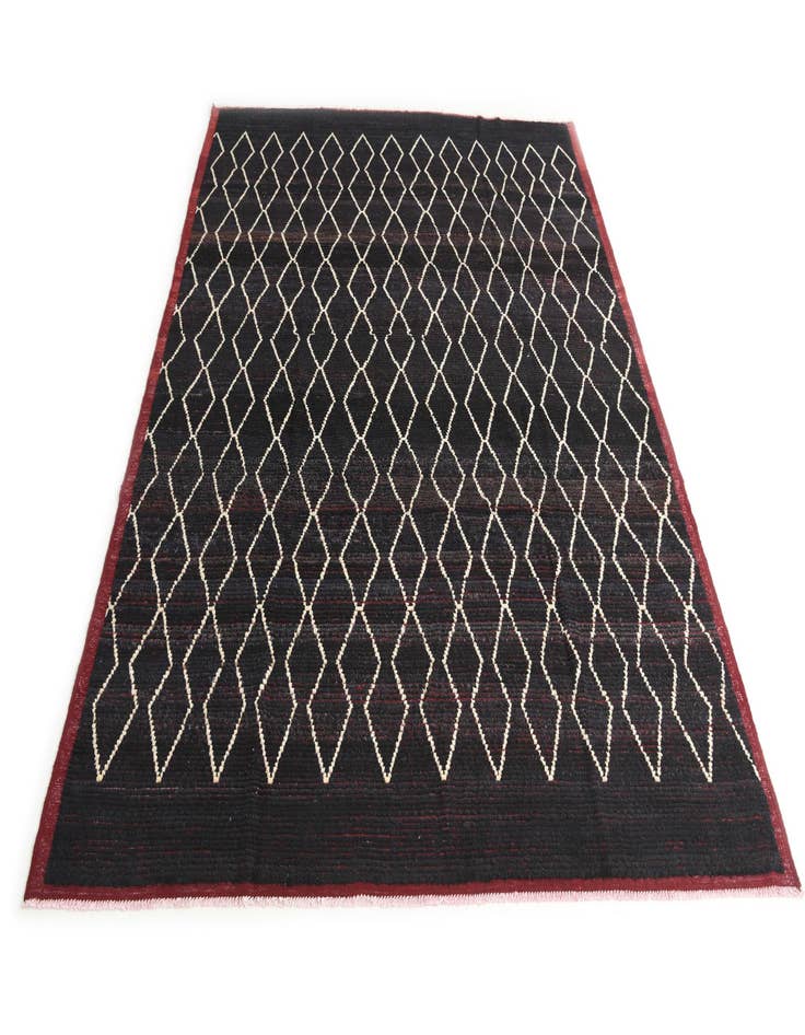 Detail image of 8' 6 x 10' 6 Hand Knotted Moroccan Wool Rug