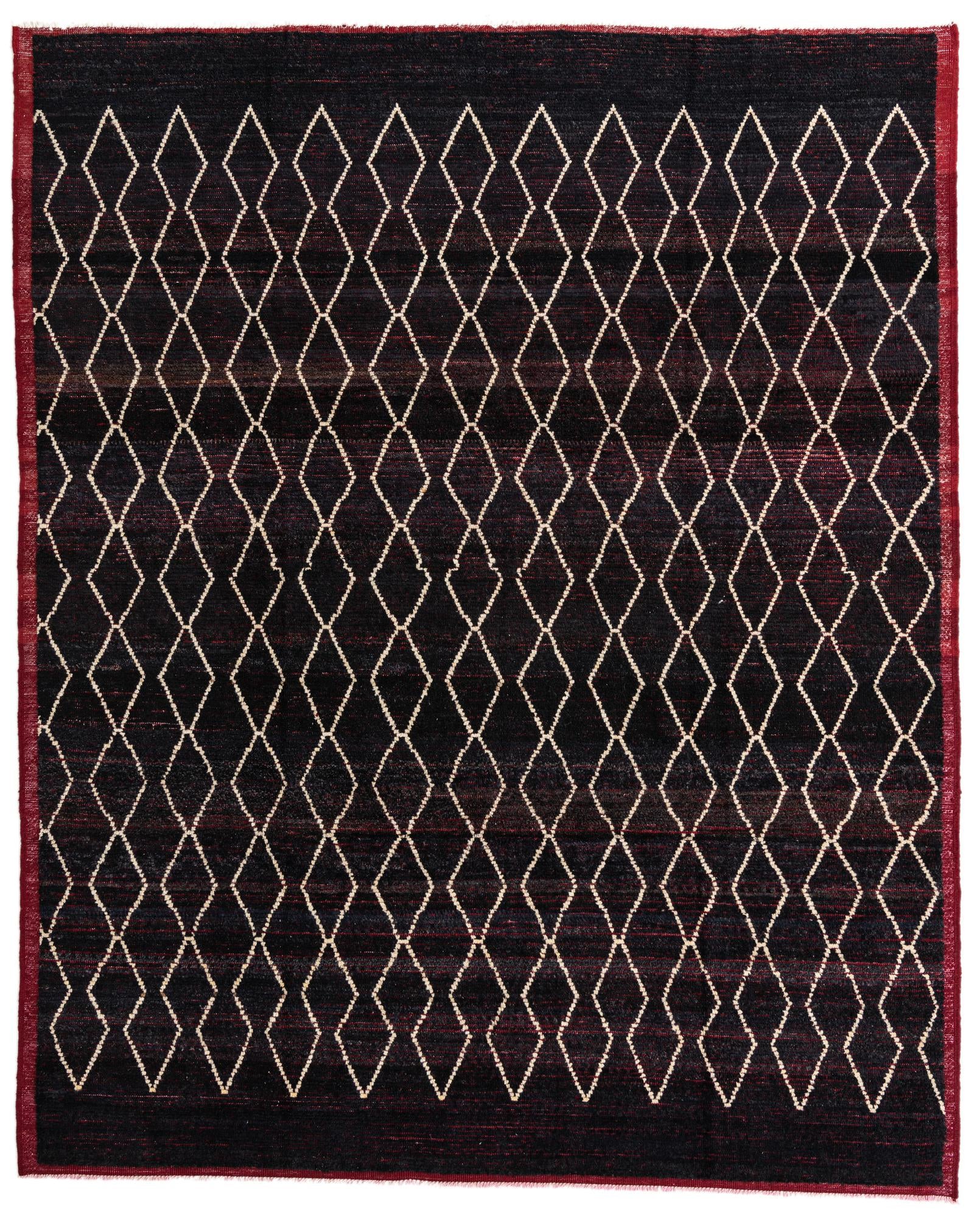 8' 6 x 10' 6 Hand Knotted Moroccan Wool Rug