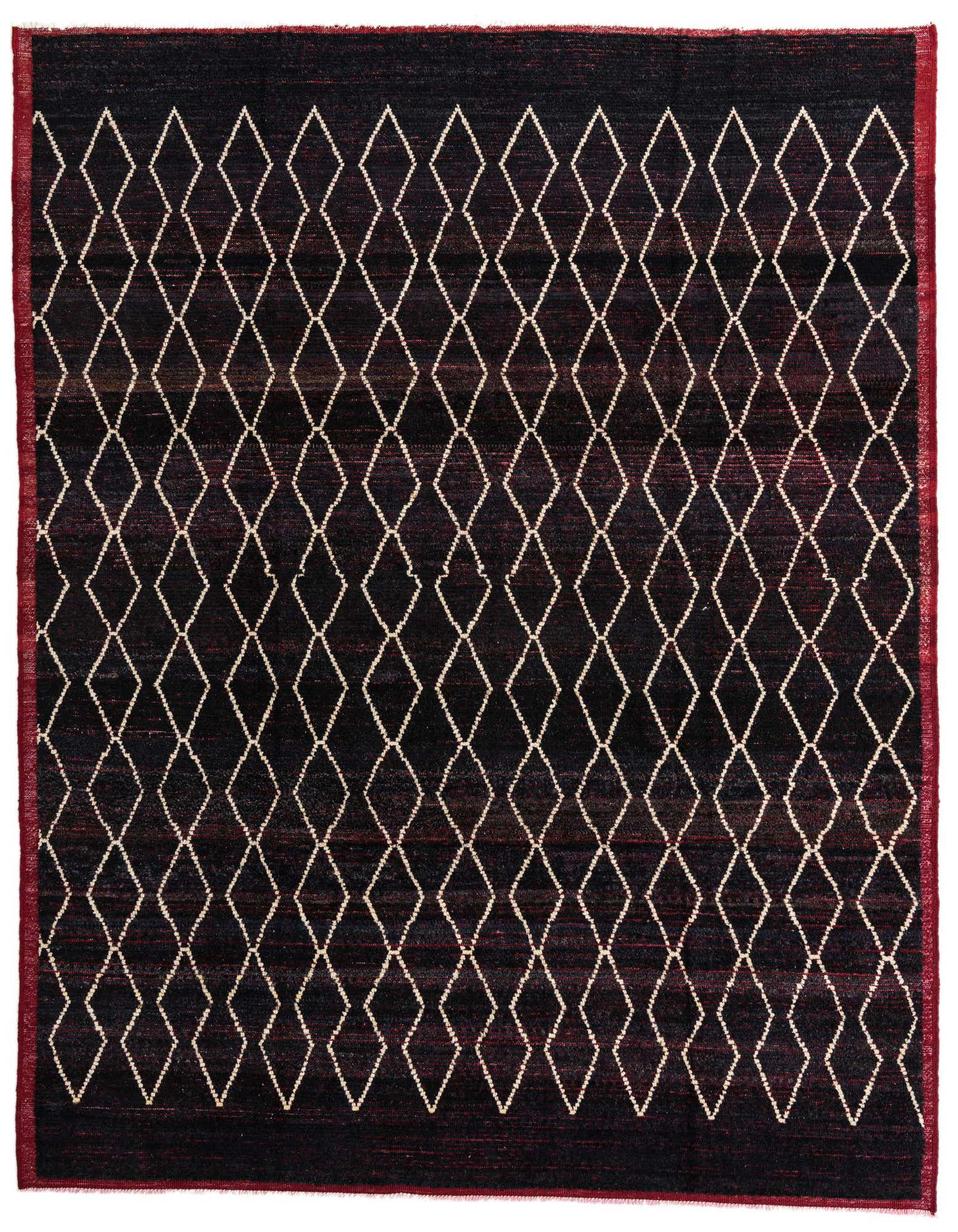 8' 6 x 10' 6 Hand Knotted Moroccan Wool Rug