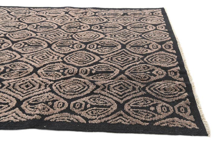 Detail image of 6' 2 x 9' 6 Hand Knotted Moroccan Wool Rug