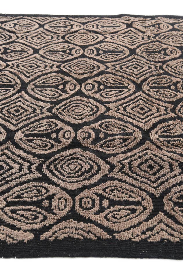 Detail image of 6' 2 x 9' 6 Hand Knotted Moroccan Wool Rug