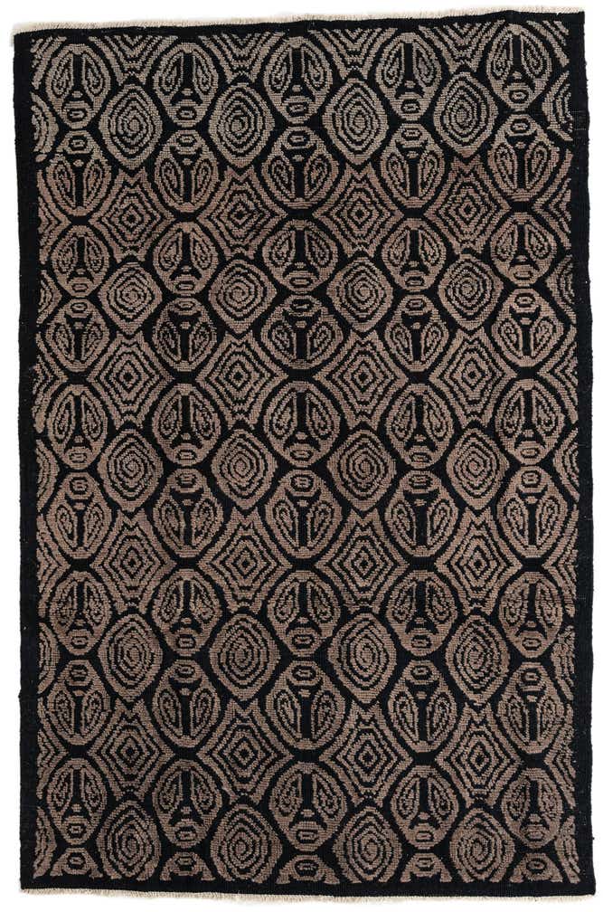 6' 2 x 9' 6 Hand Knotted Moroccan Wool Rug