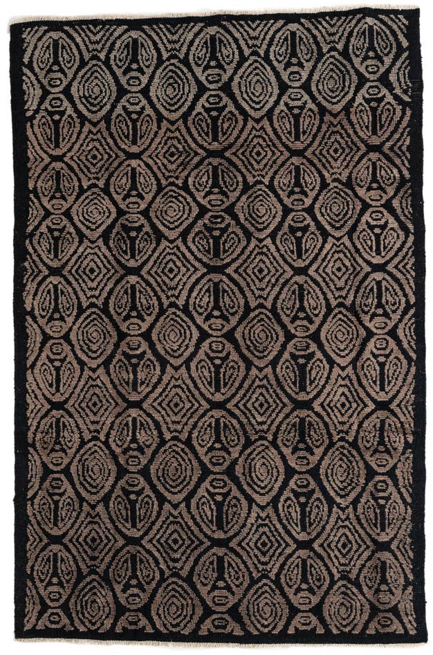 Detail image of 6' 2 x 9' 6 Hand Knotted Moroccan Wool Rug