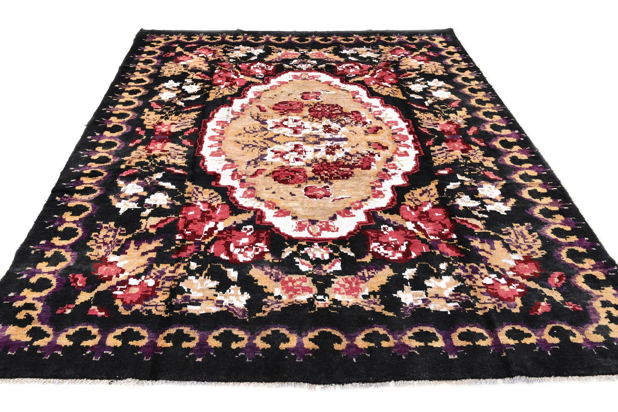 7' 9 x 9' 7 Hand Knotted Moroccan Wool Rug