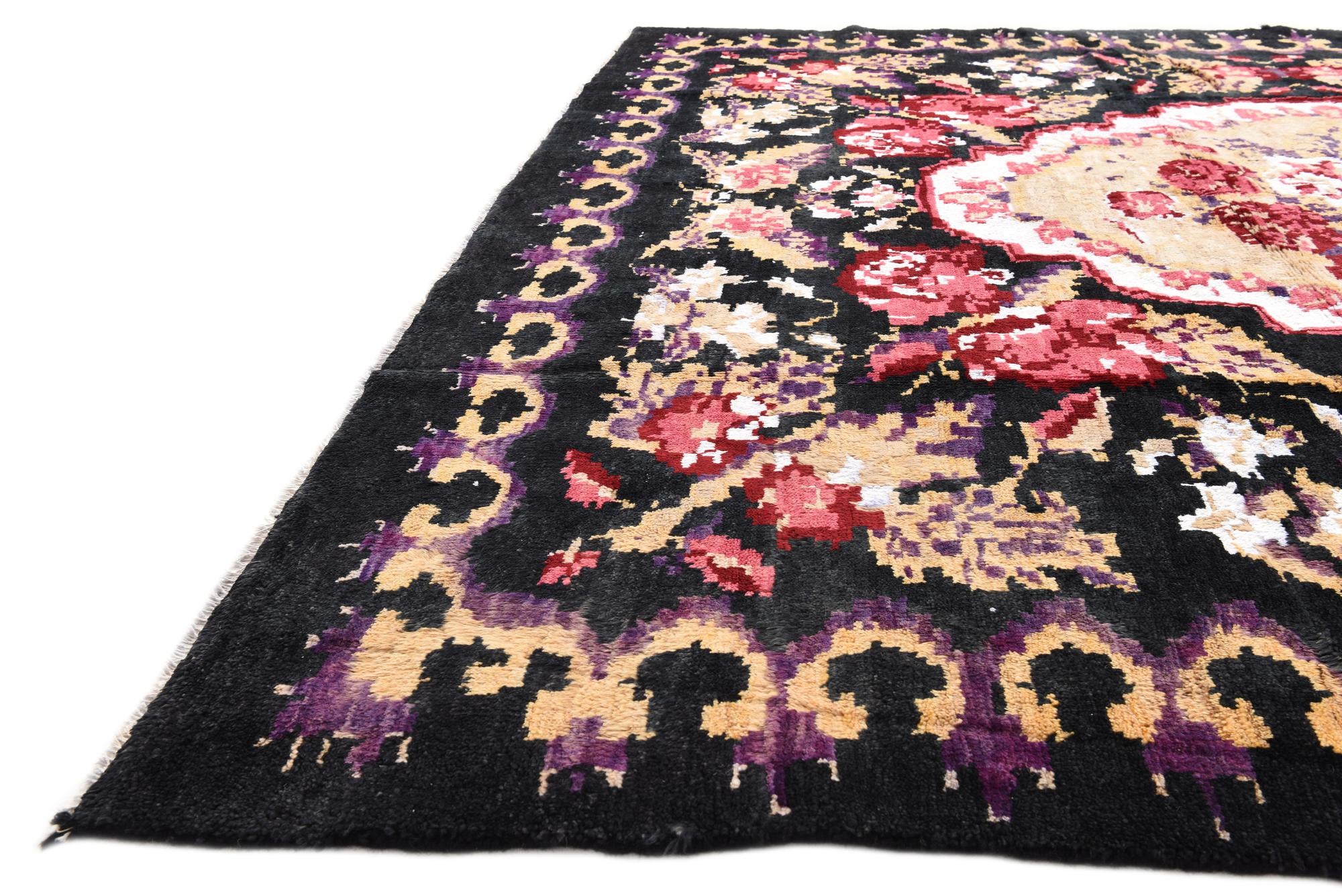 7' 9 x 9' 7 Hand Knotted Moroccan Wool Rug