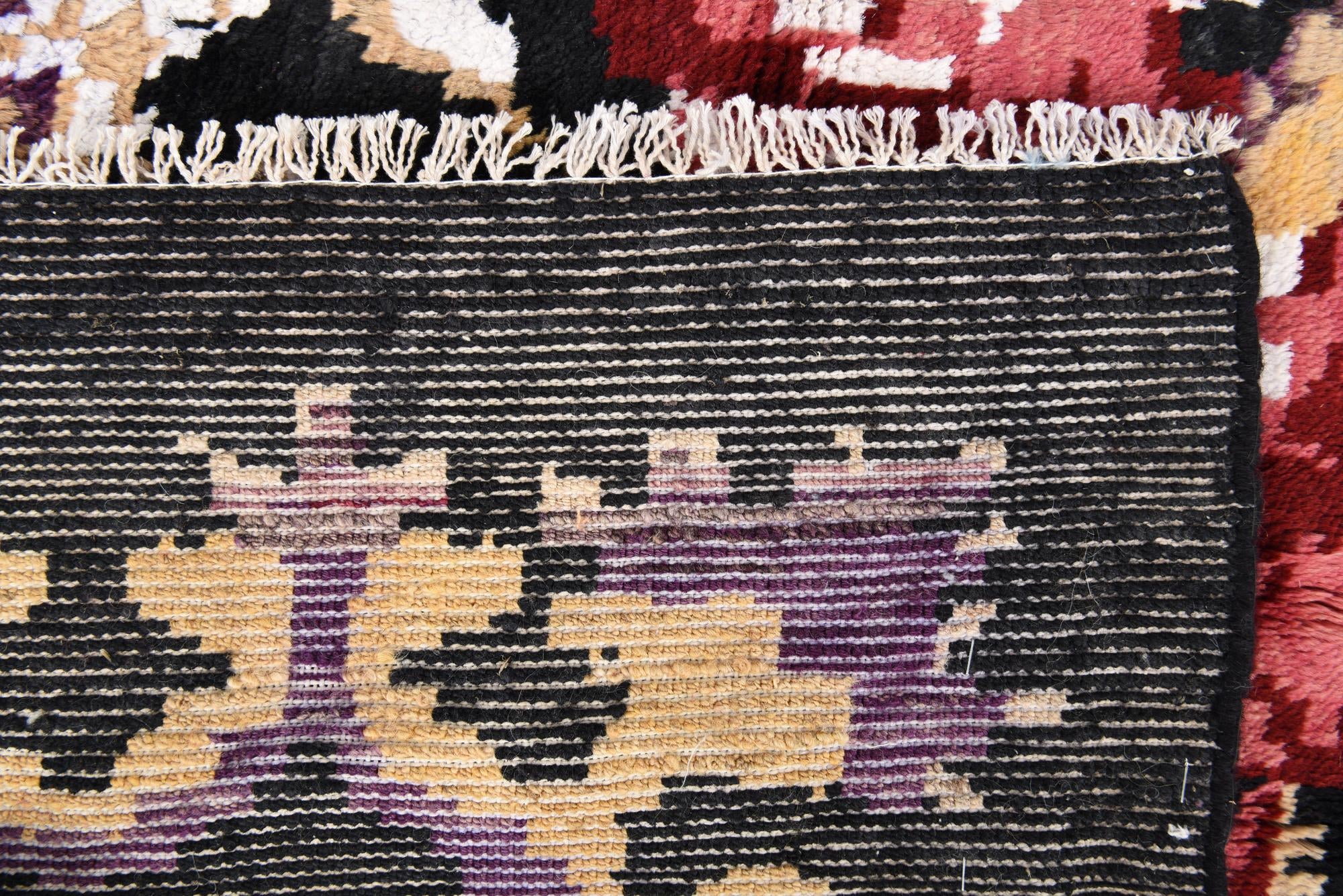 7' 9 x 9' 7 Hand Knotted Moroccan Wool Rug