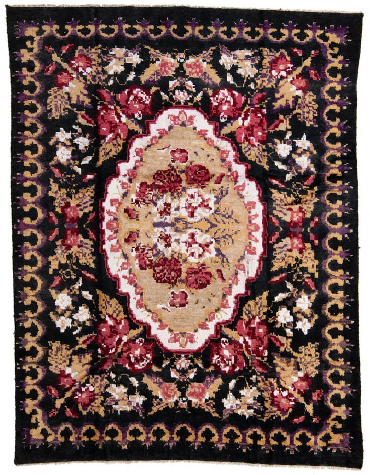 Detail image of 7' 9 x 9' 7 Hand Knotted Moroccan Wool Rug