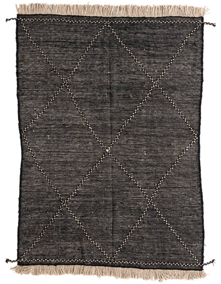Detail image of 5' 7 x 8' Hand Knotted Moroccan Wool Rug