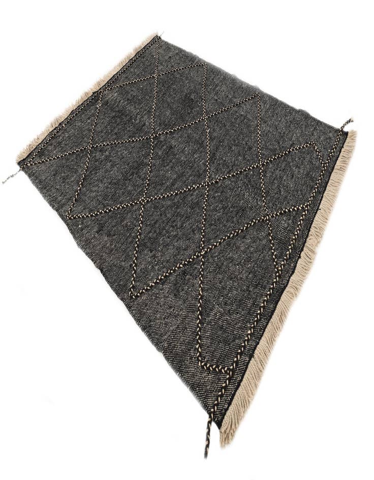 Detail image of 5' 10 x 7' 8  Hand Knotted Moroccan Wool Rug