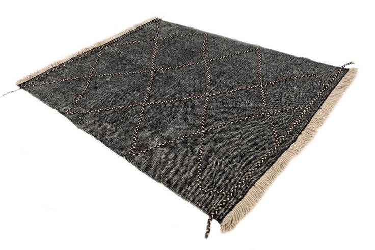 Detail image of 5' 10 x 7' 8 Hand Knotted Moroccan Wool Rug