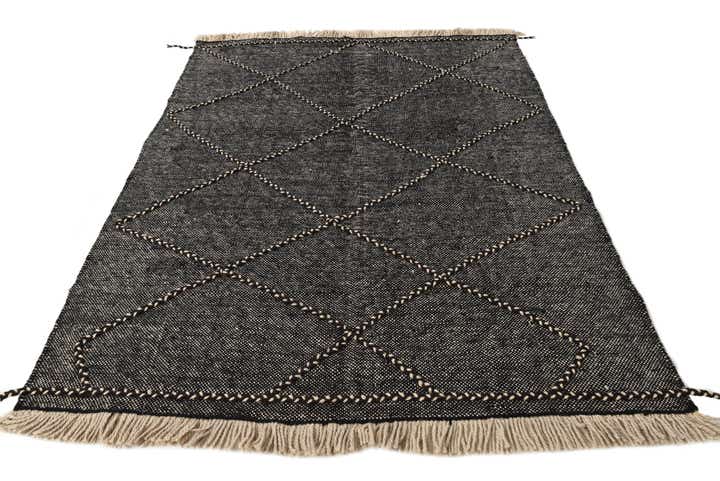 5' 10 x 7' 8 Hand Knotted Moroccan Wool Rug