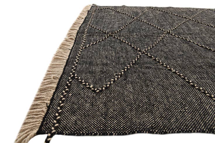 Detail image of 5' 10 x 7' 8 Hand Knotted Moroccan Wool Rug