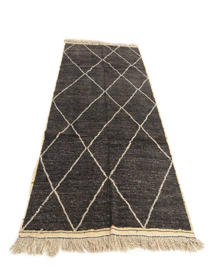 Detail image of 6' 2 x 9' 4  Hand Knotted Moroccan Wool Rug