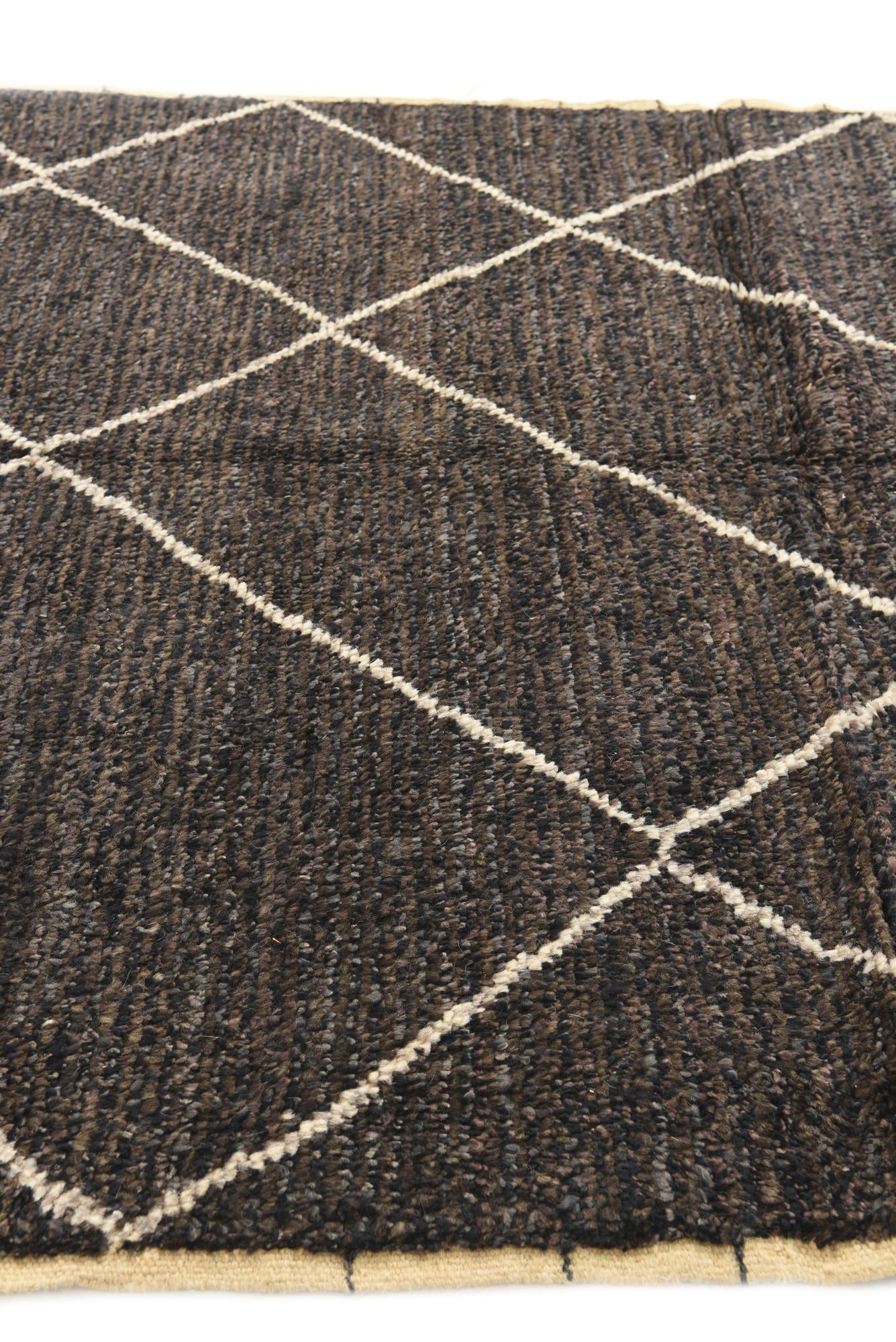 6' 2 x 9' 4 Hand Knotted Moroccan Wool Rug