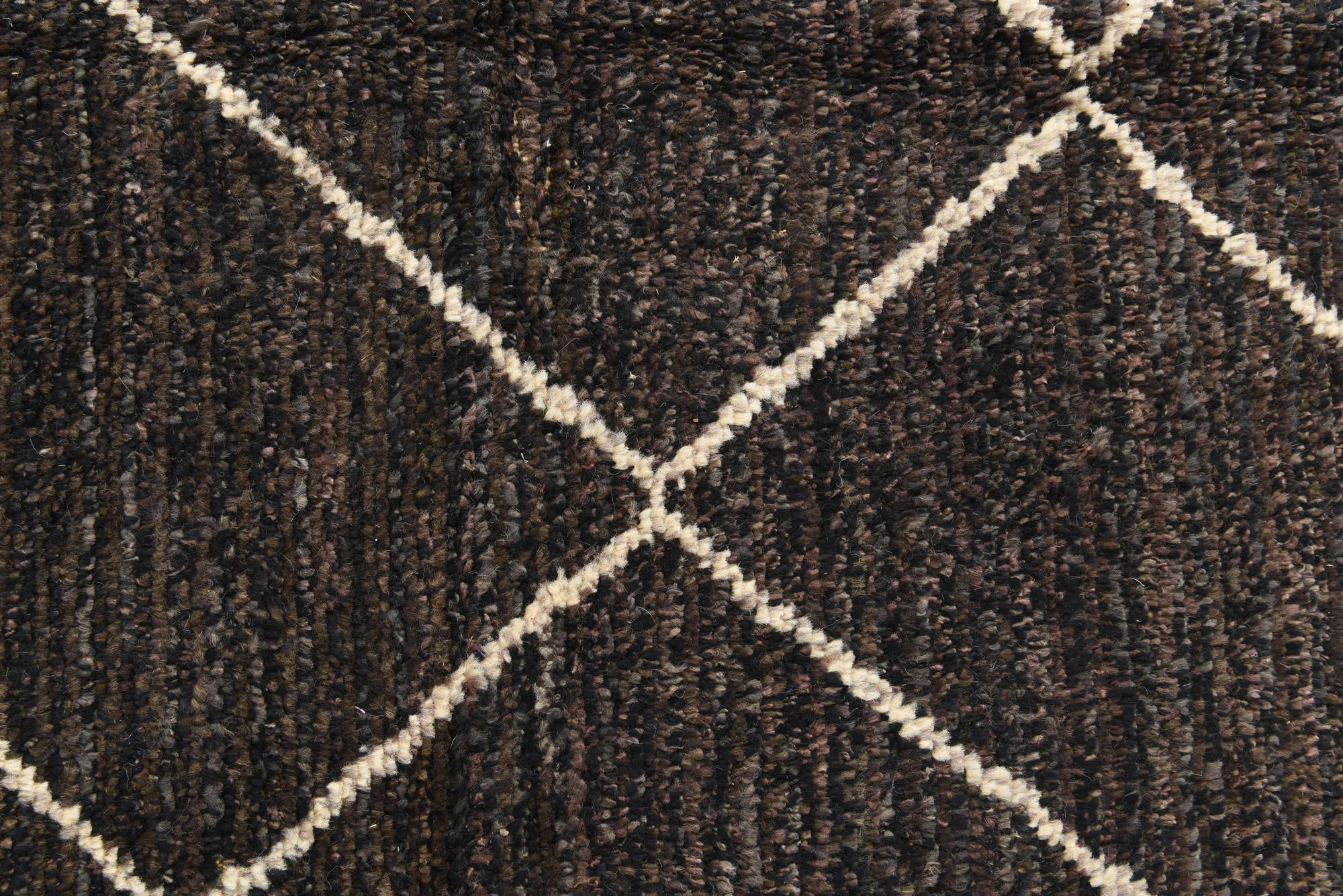 6' 2 x 9' 4 Hand Knotted Moroccan Wool Rug