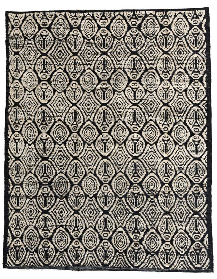 Detail image of 8' 2 x 10' 1 Hand Knotted Moroccan Wool Rug
