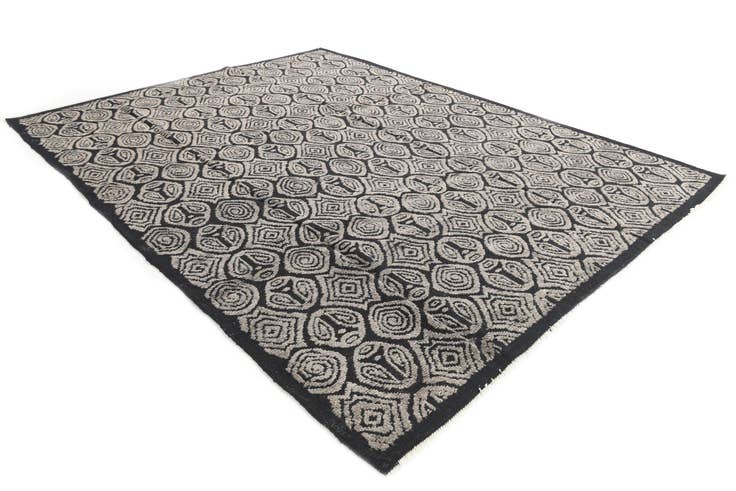 Detail image of 9' 4 x 12' Hand Knotted Moroccan Wool Rug