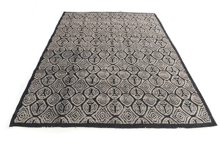 Detail image of 9' 4 x 12' Hand Knotted Moroccan Wool Rug