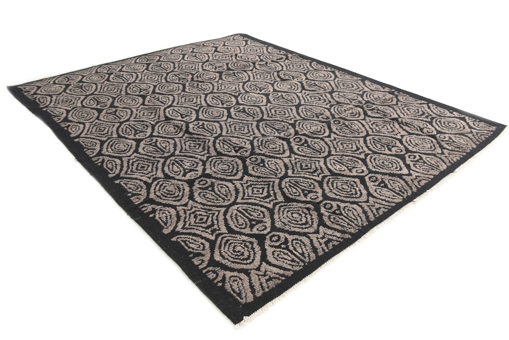 8' 3 x 10' Hand Knotted Moroccan Wool Rug