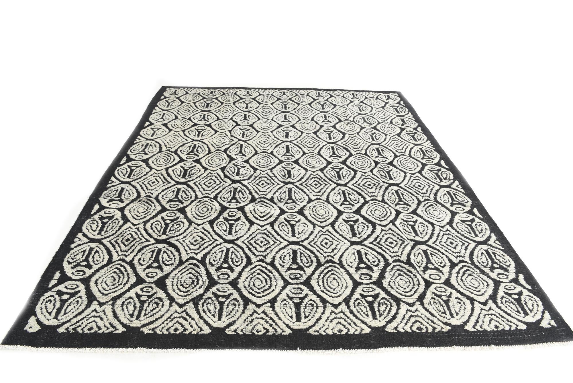 8' 6 x 10' 2 Hand Knotted Moroccan Wool Rug