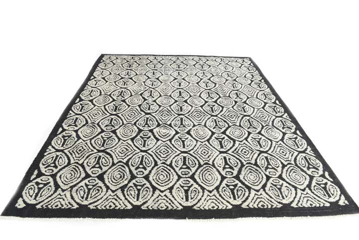 8' 6 x 10' 2 Hand Knotted Moroccan Wool Rug