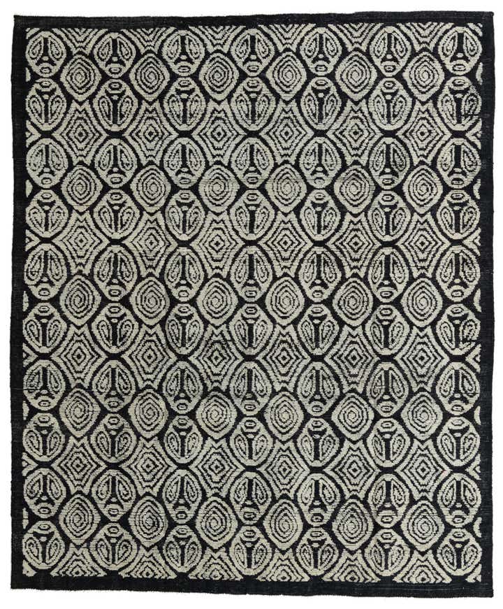 8' 6 x 10' 2 Hand Knotted Moroccan Wool Rug