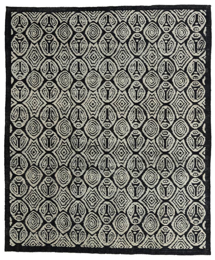 Detail image of 8' 6 x 10' 2 Hand Knotted Moroccan Wool Rug