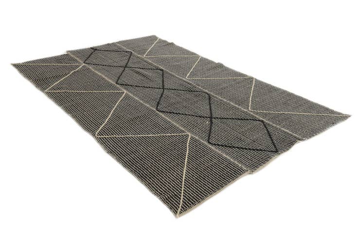 Detail image of 5' 9 x 8' 9 Hand Knotted Moroccan Wool Rug