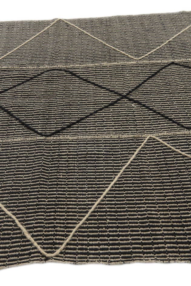 Detail image of 5' 9 x 8' 9 Hand Knotted Moroccan Wool Rug