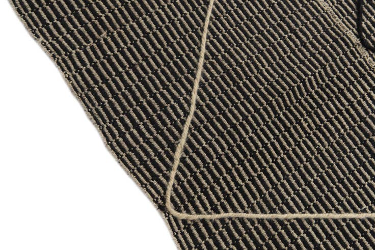 Detail image of 5' 9 x 8' 9 Hand Knotted Moroccan Wool Rug