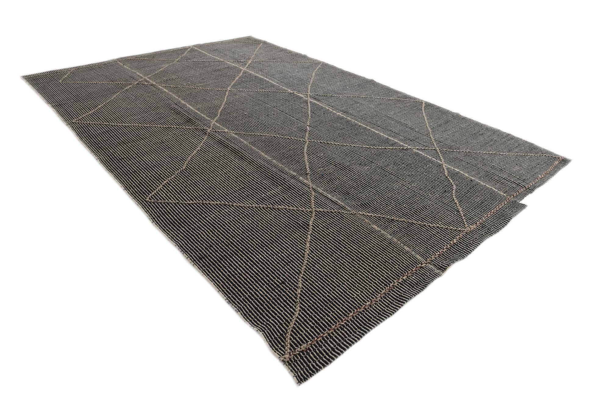 9' 8 x 14' 5 Hand Knotted Moroccan Wool Rug