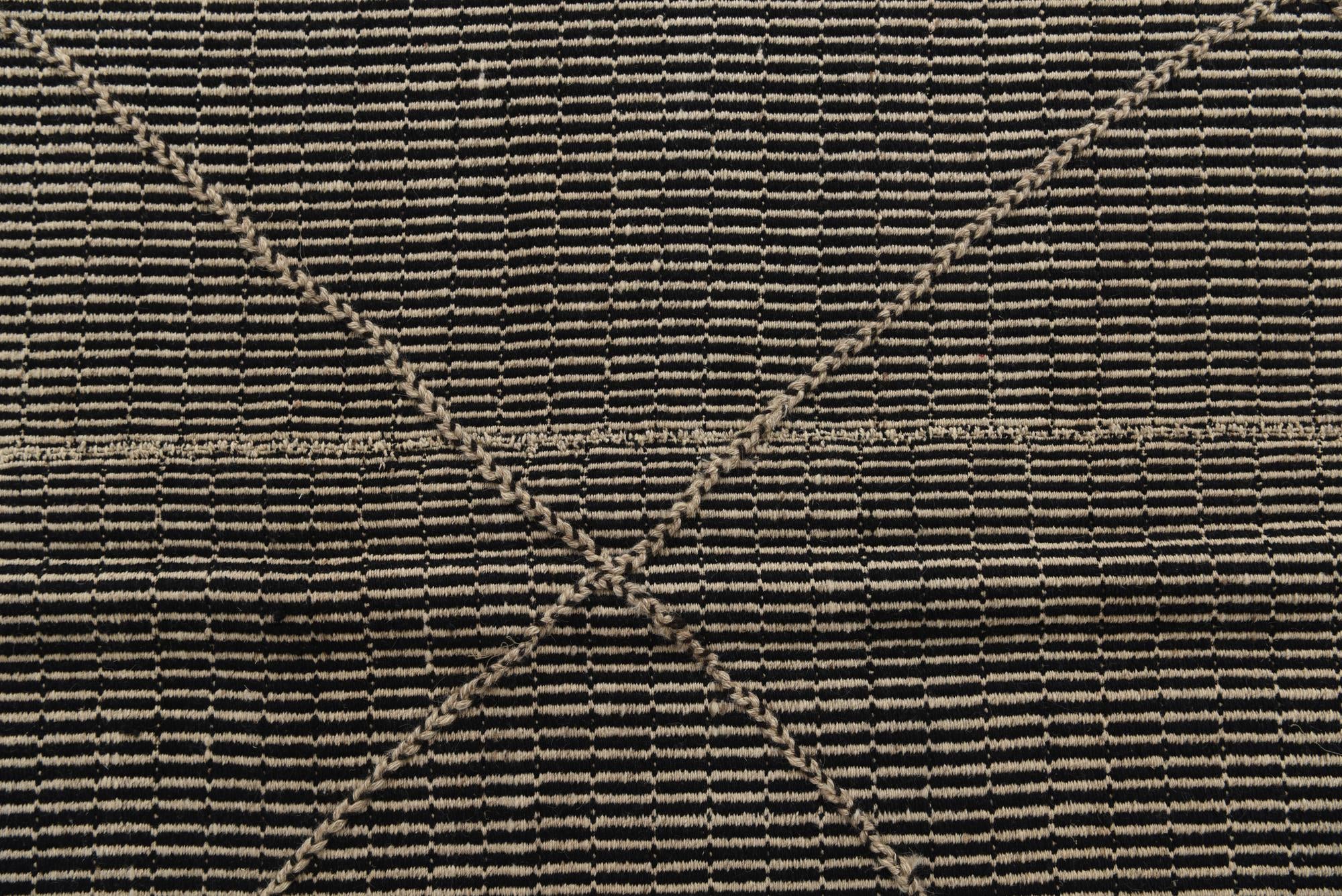 9' 8 x 14' 5 Hand Knotted Moroccan Wool Rug
