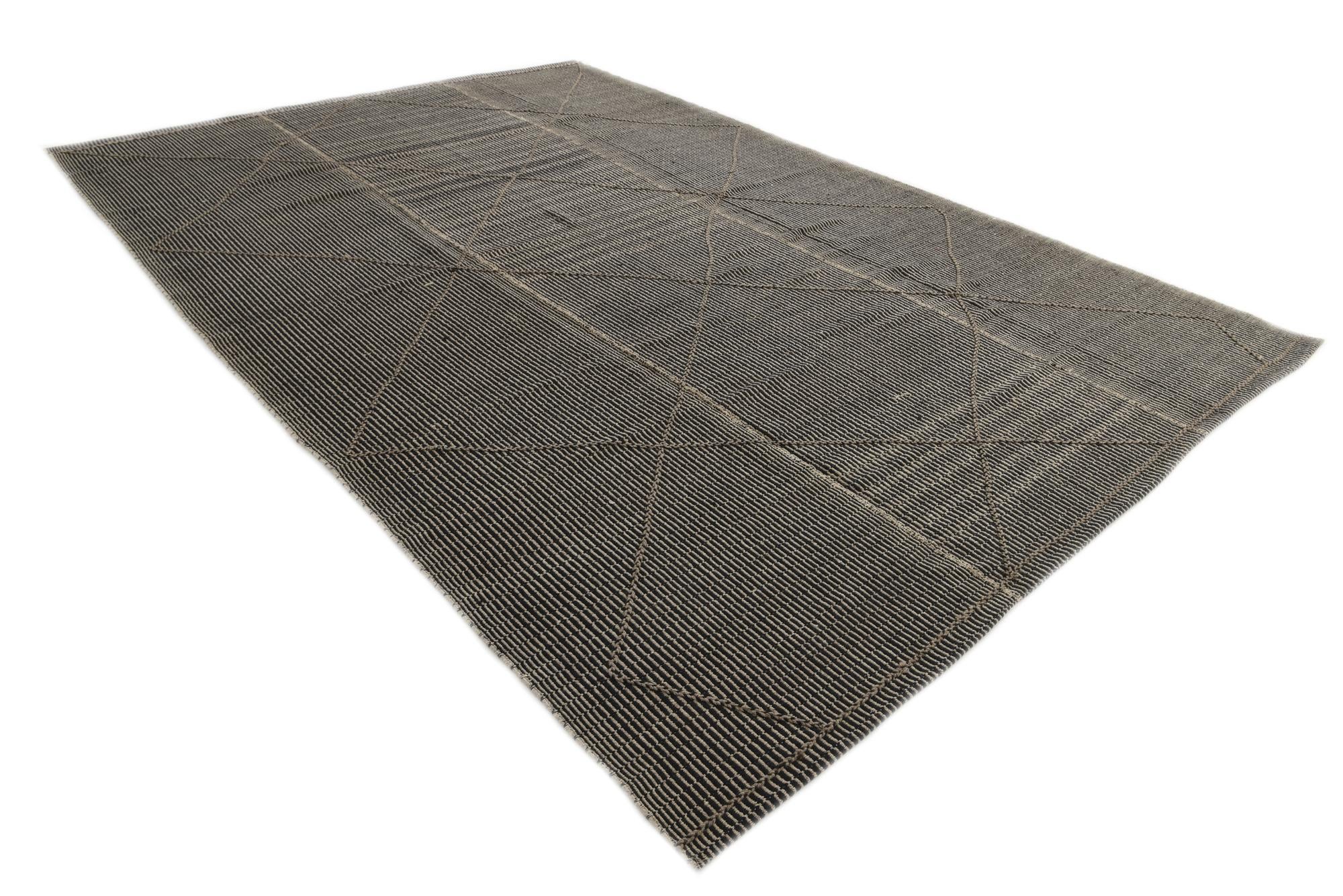 9' 9 x 14' 2 Hand Knotted Moroccan Wool Rug