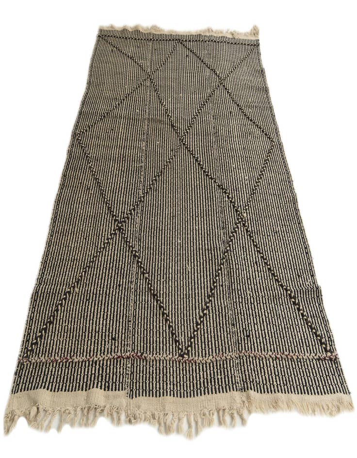 Detail image of 5' 6 x 8' 7 Hand Knotted Moroccan Wool Rug