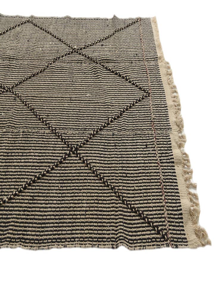 Detail image of 5' 6 x 8' 7 Hand Knotted Moroccan Wool Rug