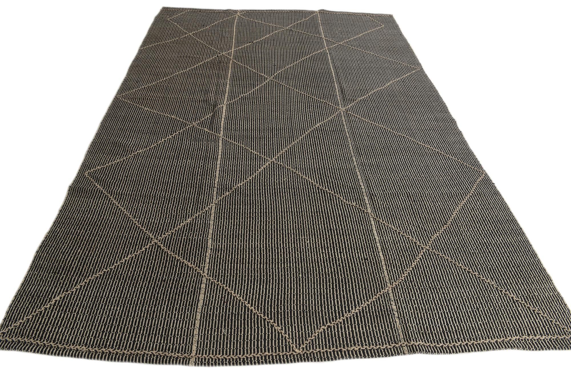 9' 8 x 14' 3 Hand Knotted Moroccan Wool Rug